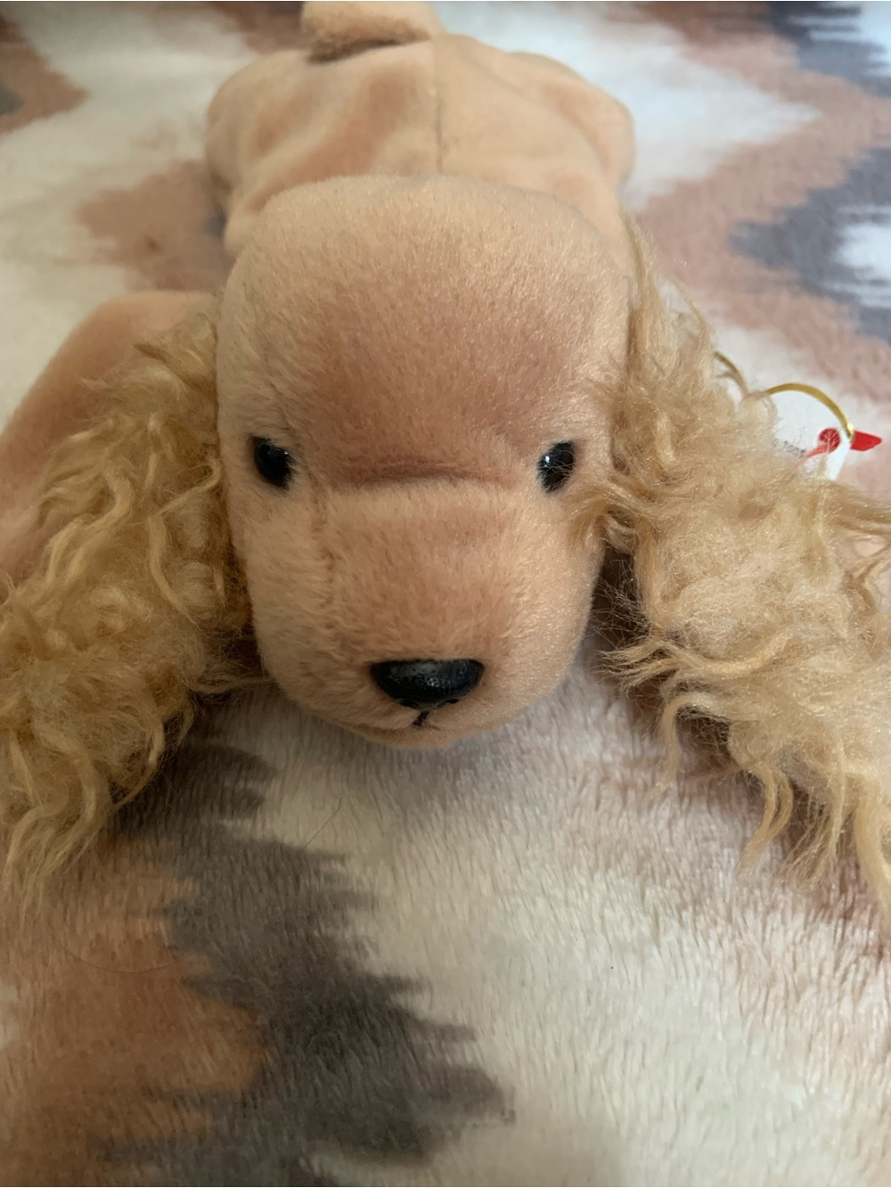 1997 Ty Original Beanie Babies SPUNKY The Cocker Spaniel Puppy Dog w/Tags (8")